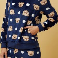 blue bear pyjama set